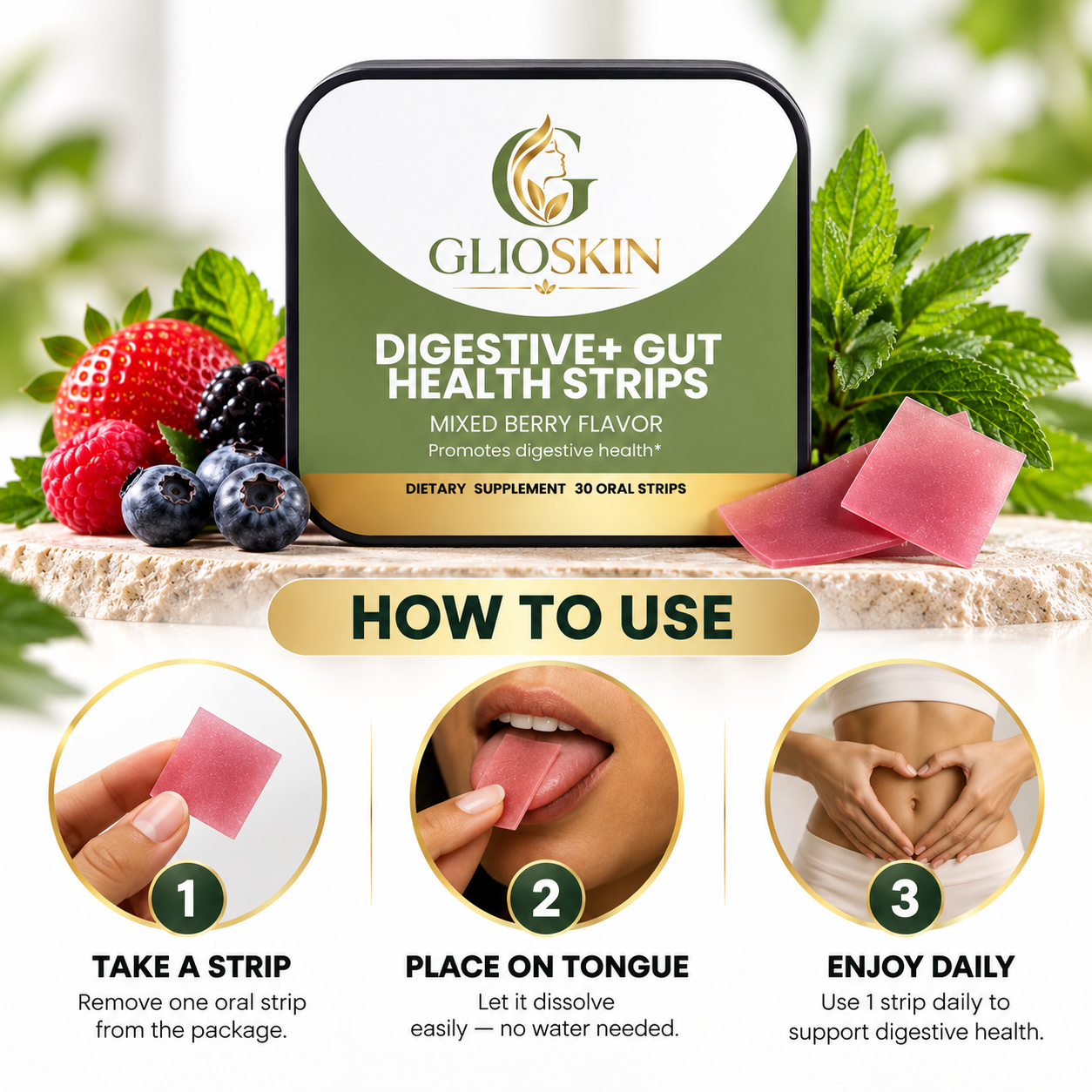 Digestive + Gut Health Strips